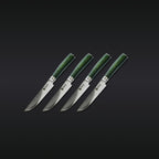 16pc Steak Knife and Bistecca Plate Set + 8" Chef's Knife + 3.5" Paring Knife Bundle