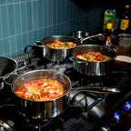 Hybrid Saucepan with Lid, 5-Qt