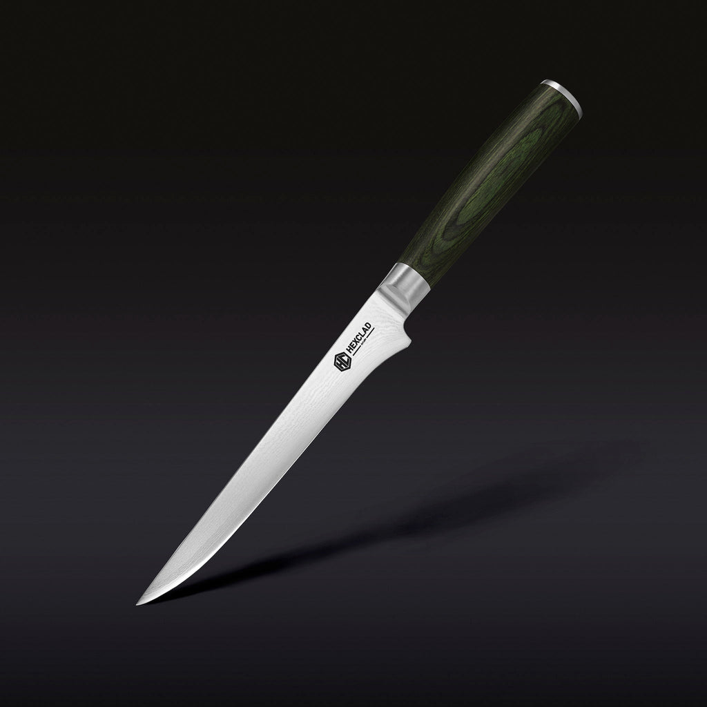 Damascus Steel Boning & Fillet Knife, 6"