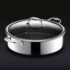 Hybrid Deep Sauté Pan/Chicken Fryer with Lid, 7-Qt